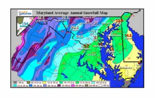 Snow Average Year Maryland
