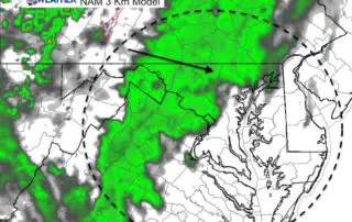 March 26 rain radar Tuesday 4 PM