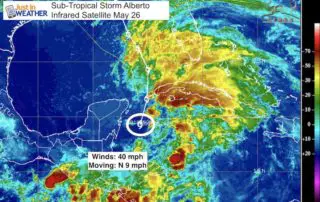 May 26 Tropical Storm Alberto IR Satellite