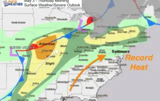 May 3 severe storm outlook morning map
