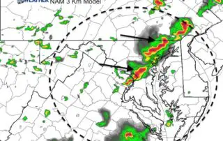 May 9 rain radar Thursday 7 PM