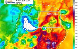 July 27 weather severe storm CAPE