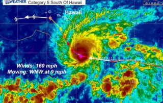 August 22 weather hurricane Lane Category 5