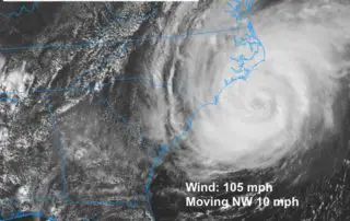 Hurricane Florence Satellie 2 PM Thursday Sep 13