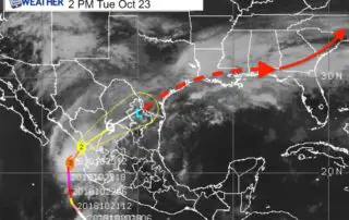 October 23 Hurricane Willa Satellite and track