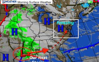 October 25 weather morning map
