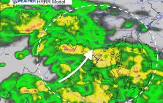 October 26 weather Noreaster rain radar Friday 8 PM