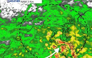 December 13 weather rain radar Saturday 7 AM