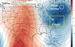 December 27 weather jet stream Polar Vortex Jan 6 USA