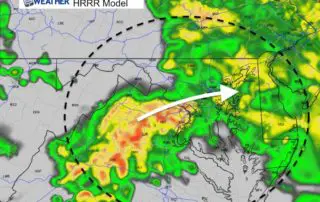 December 28 weather rain flooding radar Friday 9 AM
