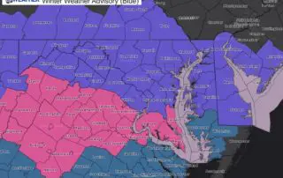 January 11 Winter Storm Warning Advisory Maryland