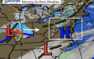 March 17 morning surface weather