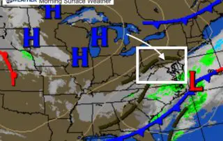 March 26 weather morning surface weather Tuesday