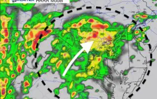 April 19 severe storm weather radar Friday 3 PM