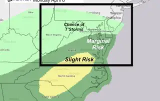 April 7 weather severe storm outlook Monday