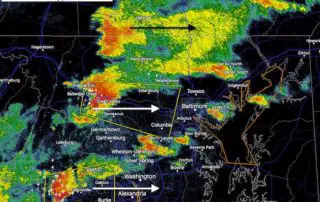May 30 weather severe storm Doppler 3 PM Maryland