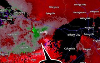 May 31 Tornado Doppler Velocity Thursday May 30 Glenelg Maryland