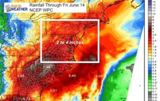 June 8 weather rainfall outlook