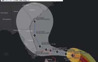 Hurricane Dorrian National Hurricane Forecast Track Satuday August 31