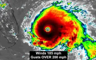 Hurricane Dorian Cat 5 IR satellite 2 PM Sun Sept 1
