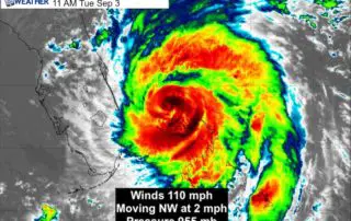 Hurricane Dorian IR Satellite 11AM Tuesday September 3