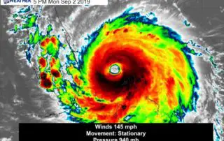 Hurricane Dorian IR Satellite 5 PM September 2