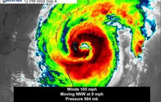 Hurricane Dorian IR Satellite Wednesday September 4 Noon