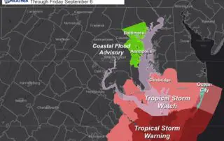 Hurricane Dorian Watches and Warnings Wednesday September 4