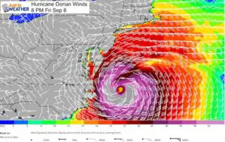 September 4 Hurricane Dorian Winds Friday