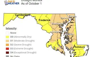 October 4 Drought Monitor Maryland