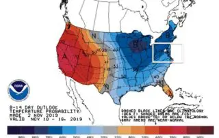 November 3 weather temperature outlook NOAA