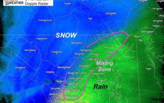 January 7 weather snow radar Tuesday 2 PM
