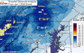 Snowfall January 7 Central Maryland