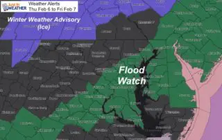 February 5 Weather Alerts Flood Watch Winter Weather Advisory
