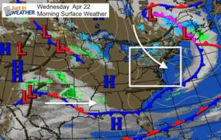 April 22 weather Wednesday morning
