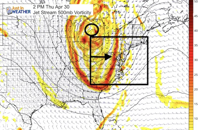 April 27 jet strem severe weather Thursday