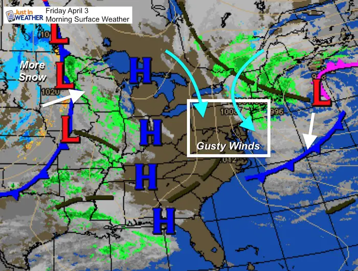 April 3 weather Friday morning