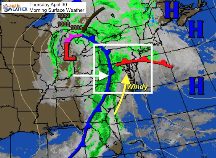 April 30 weather Thursday morning