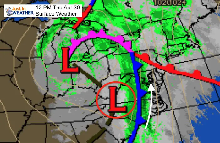 April 30 weather storm Thursday 12 PM
