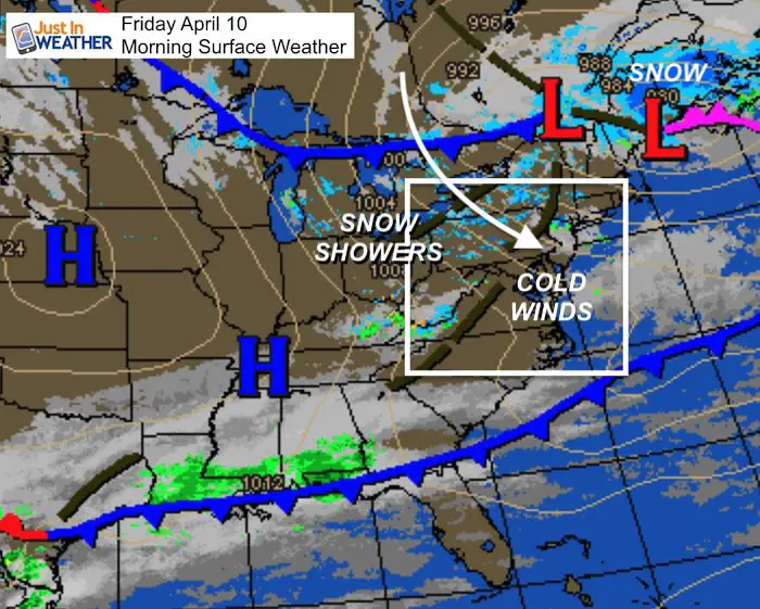 Aptil 10 weather Friday Morning