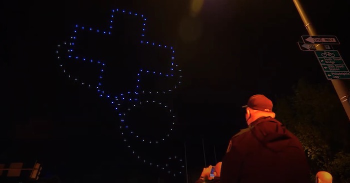 Drone Light Show Philadelphia First Responders Blue Cross