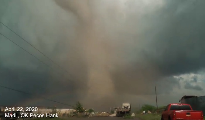 Tornado Madil Oklahoma April 22