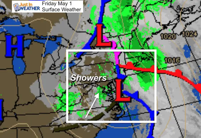 May 1 weather Friday morning