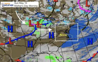 May 10 maryland weather Mothers Day morning
