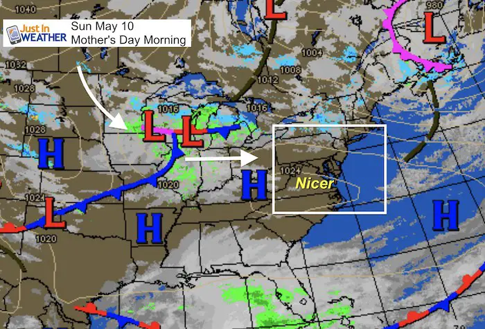 May 10 maryland weather Mothers Day morning