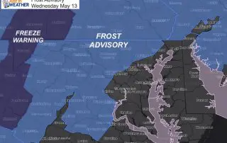 May 12 Frost Advisory Wednesday