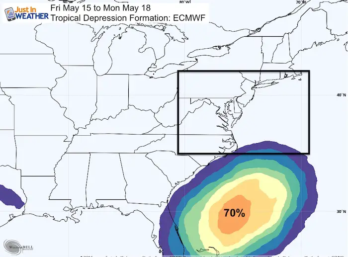 May 13 weather tropical formation ECWMF