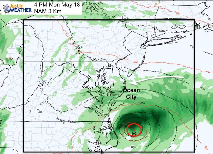 May 18 maryland weather tropical storm Arthur