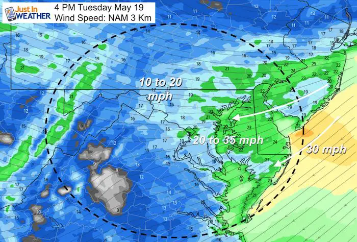 May 19 maryland weather Tuesday May 19 winds