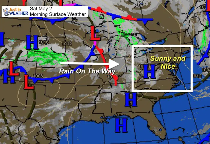 May 2 weather Saturday morning